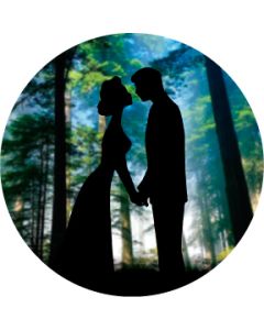 kiss silhouette w/color