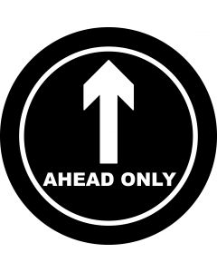 Ahead Only Arrow