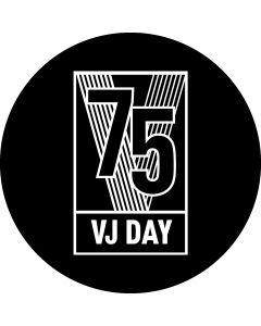 VJ Day 75 Glass